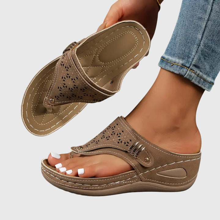 Adele | Kvinne Slip On Flate Sandaler