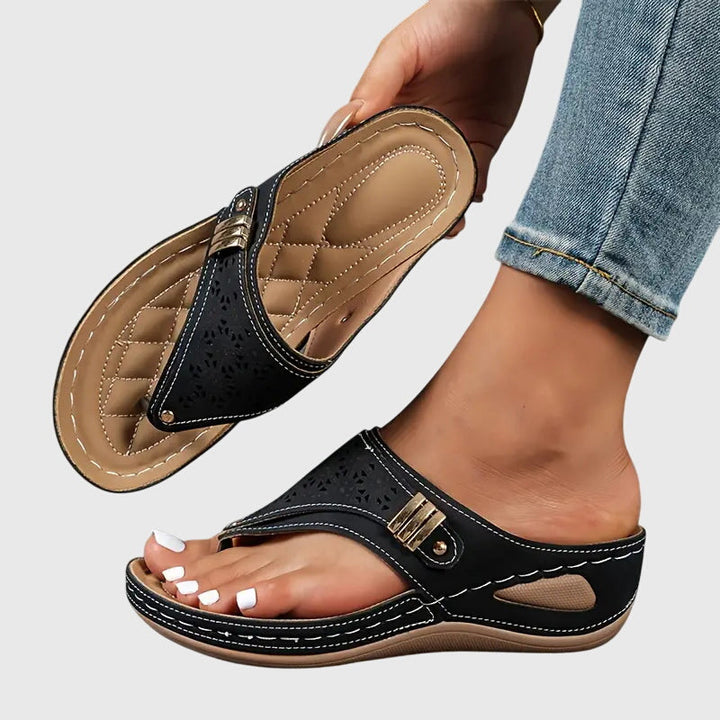 Adele | Kvinne Slip On Flate Sandaler