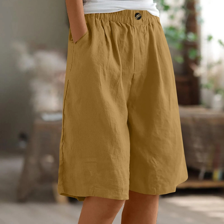Marianne | Vide Legg Casual Shorts med Lommer
