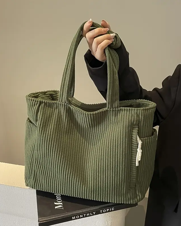 Ines | Stilig Hverdags Skulderveske med Snor Detalj