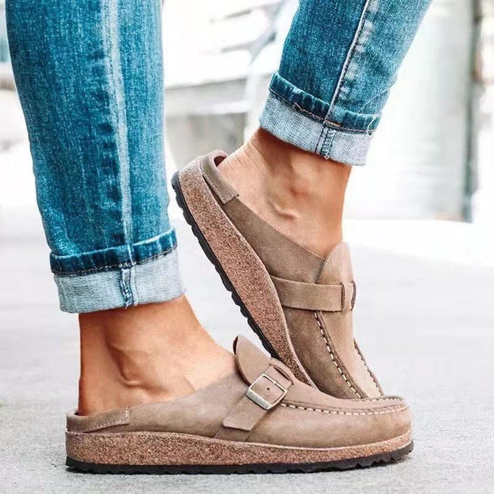 Olga | Kvinne Slip On Loafers med Spenne