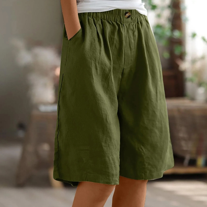Marianne | Vide Legg Casual Shorts med Lommer