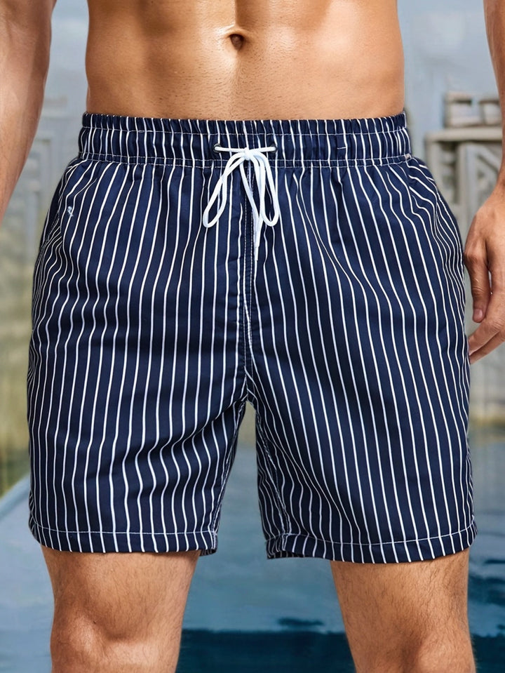 Tomas | Komfortable Stripete Sommershorts