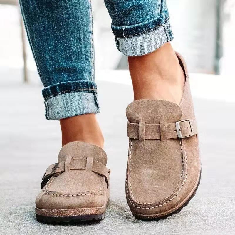 Olga | Kvinne Slip On Loafers med Spenne