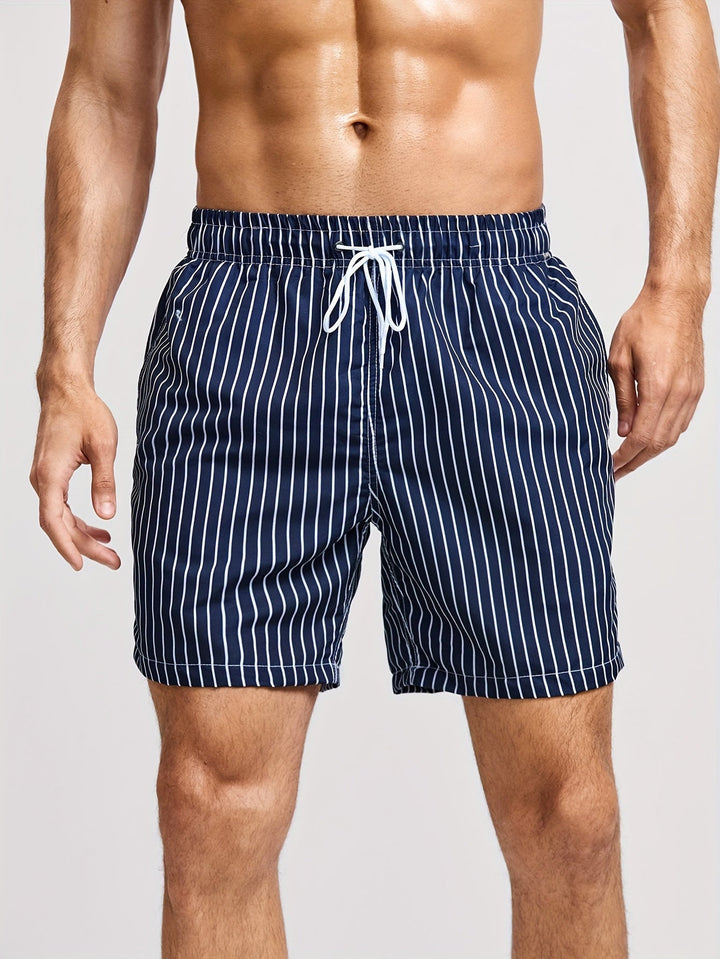 Tomas | Komfortable Stripete Sommershorts