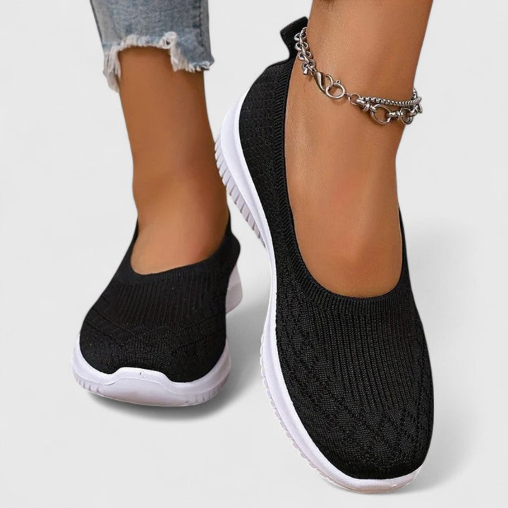 Klara | Kvinnenes Lettvekt Slip On Strikkede Sko