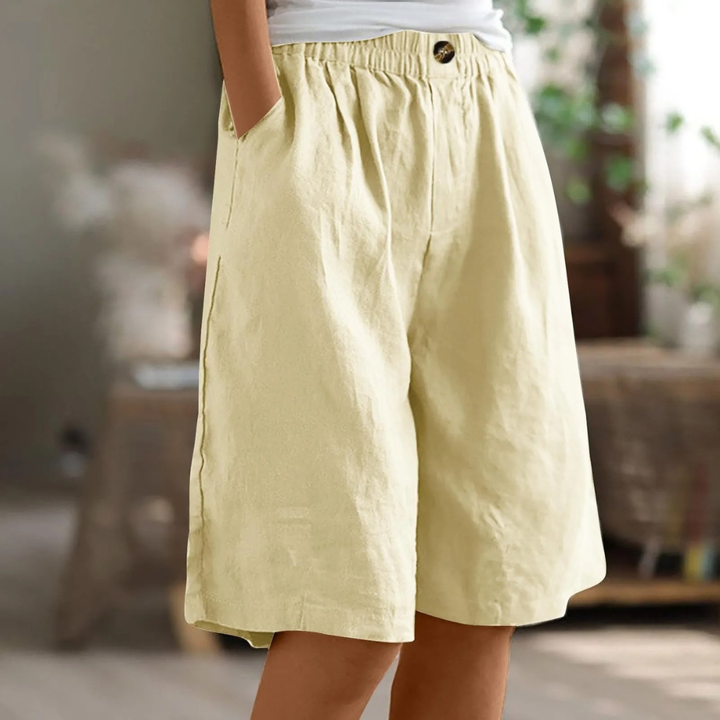 Marianne | Vide Legg Casual Shorts med Lommer