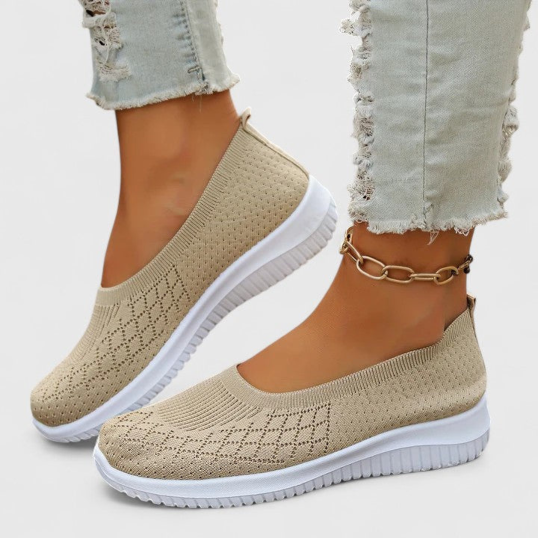 Klara | Kvinnenes Lettvekt Slip On Strikkede Sko