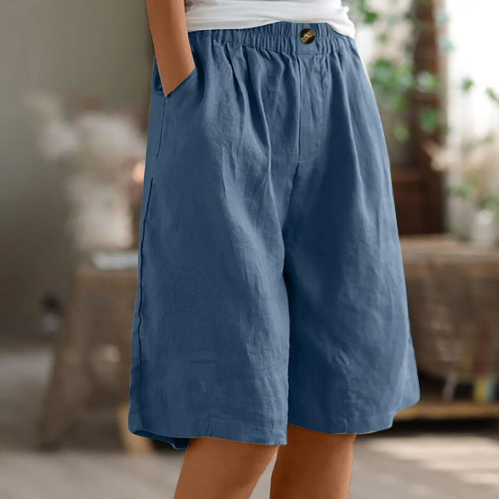 Marianne | Vide Legg Casual Shorts med Lommer