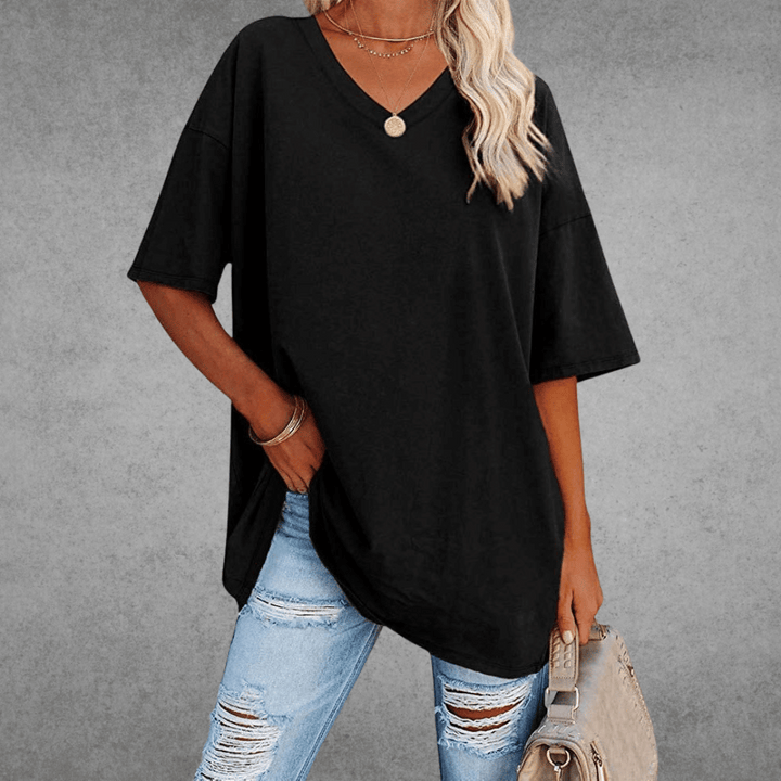 Nikita | Stilig Oversized V-hals T-skjorte