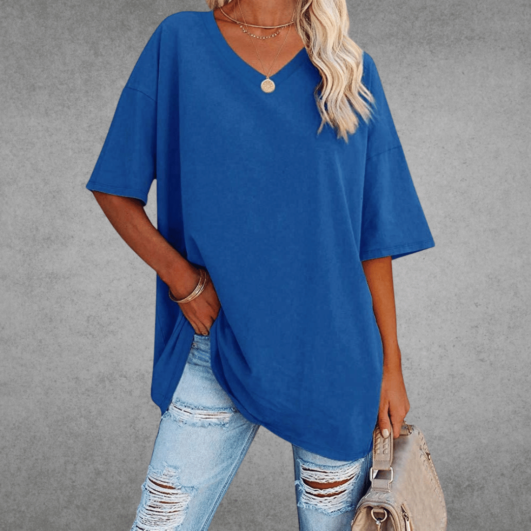 Nikita | Stilig Oversized V-hals T-skjorte