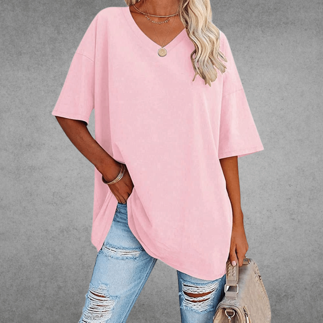 Nikita | Stilig Oversized V-hals T-skjorte