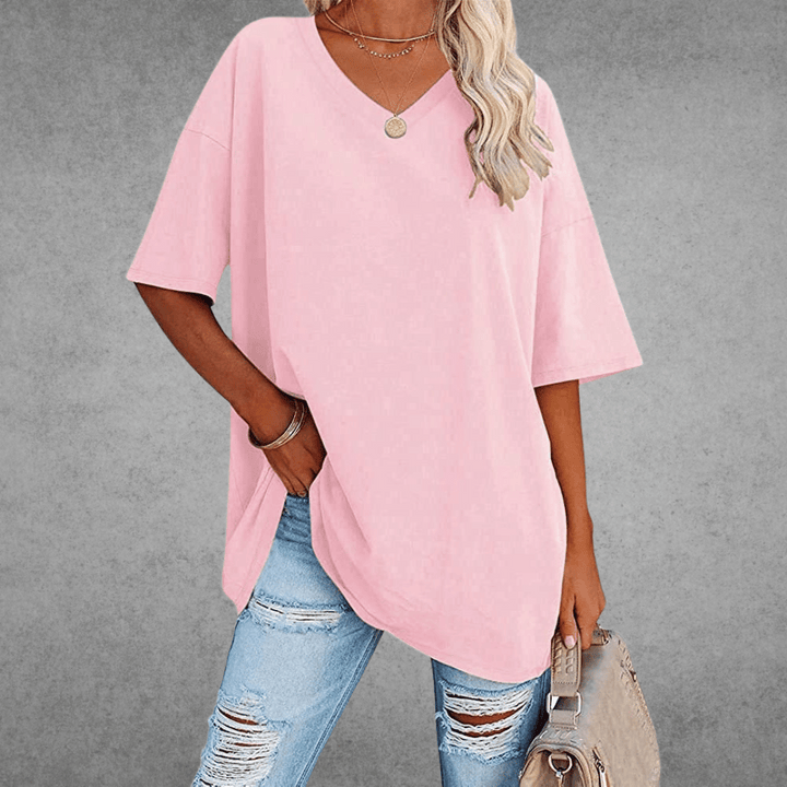 Nikita | Stilig Oversized V-hals T-skjorte