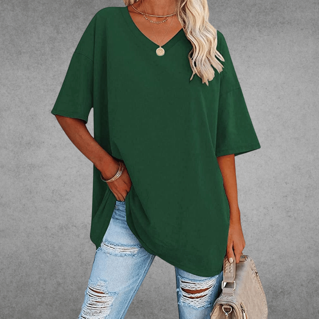 Nikita | Stilig Oversized V-hals T-skjorte