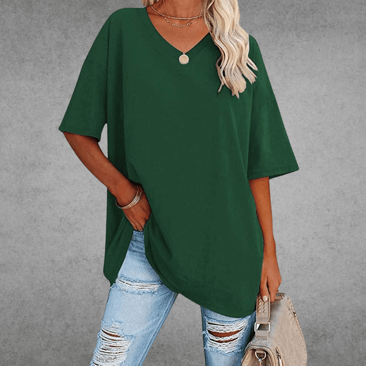 Nikita | Stilig Oversized V-hals T-skjorte