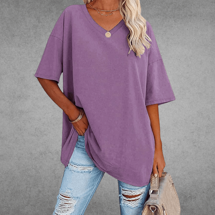 Nikita | Stilig Oversized V-hals T-skjorte