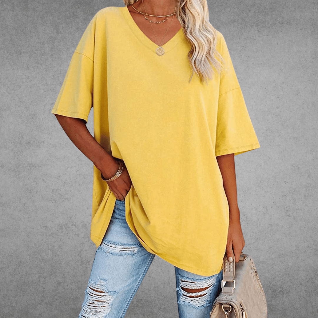 Nikita | Stilig Oversized V-hals T-skjorte