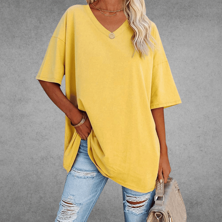Nikita | Stilig Oversized V-hals T-skjorte