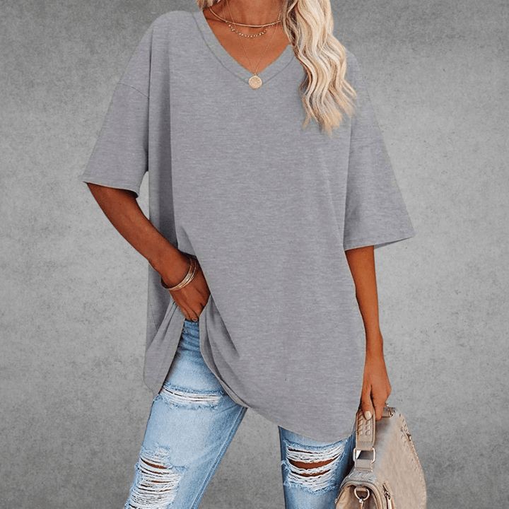Nikita | Stilig Oversized V-hals T-skjorte