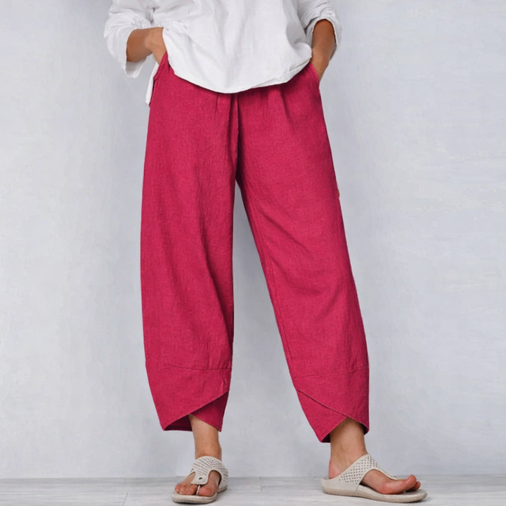 Juliane | Kvinne Wide Leg Casual Cropped Bukser