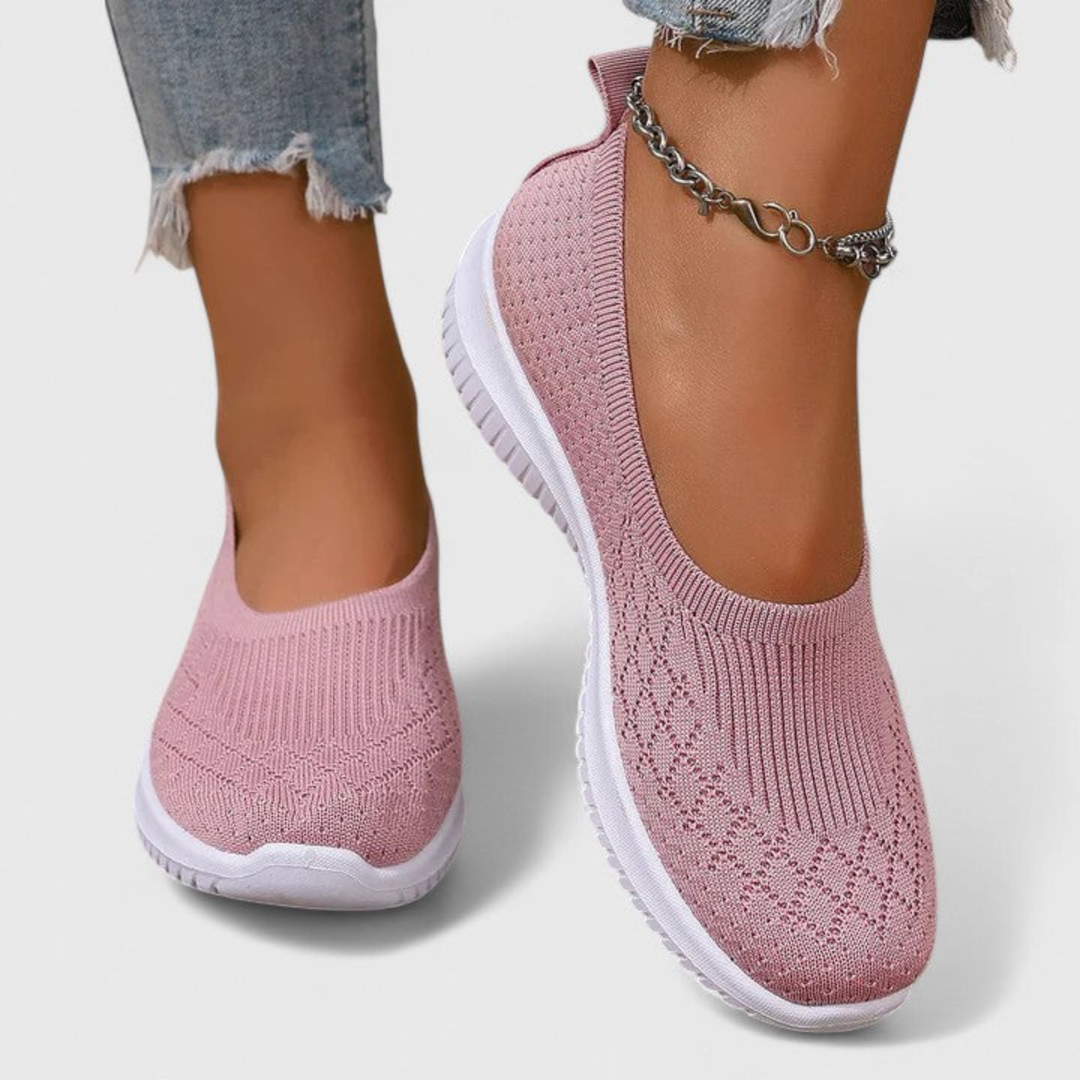 Klara | Kvinnenes Lettvekt Slip On Strikkede Sko