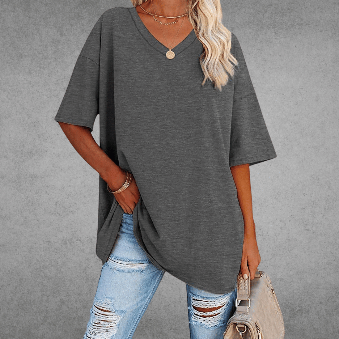 Nikita | Stilig Oversized V-hals T-skjorte