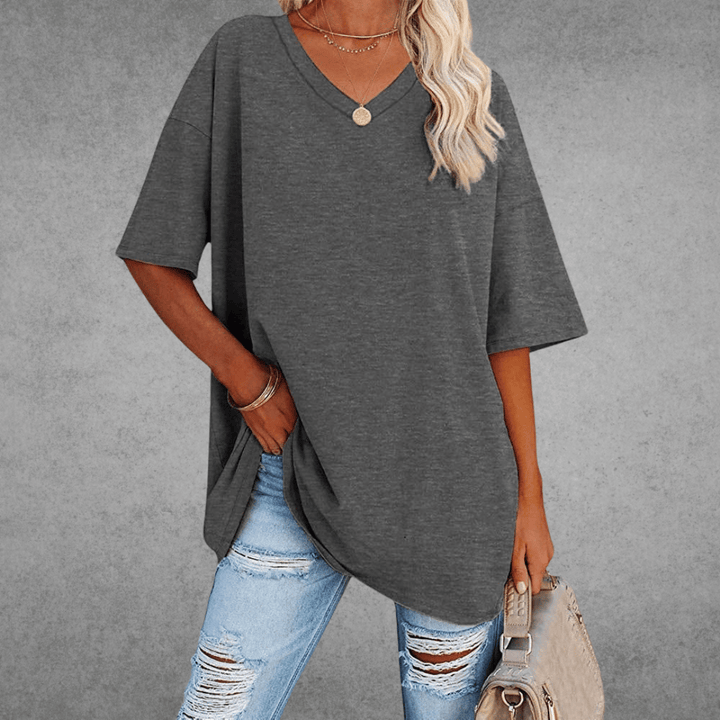 Nikita | Stilig Oversized V-hals T-skjorte