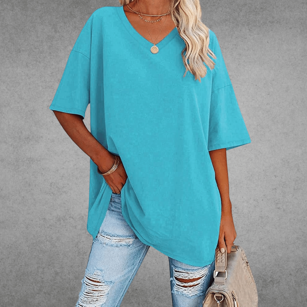 Nikita | Stilig Oversized V-hals T-skjorte