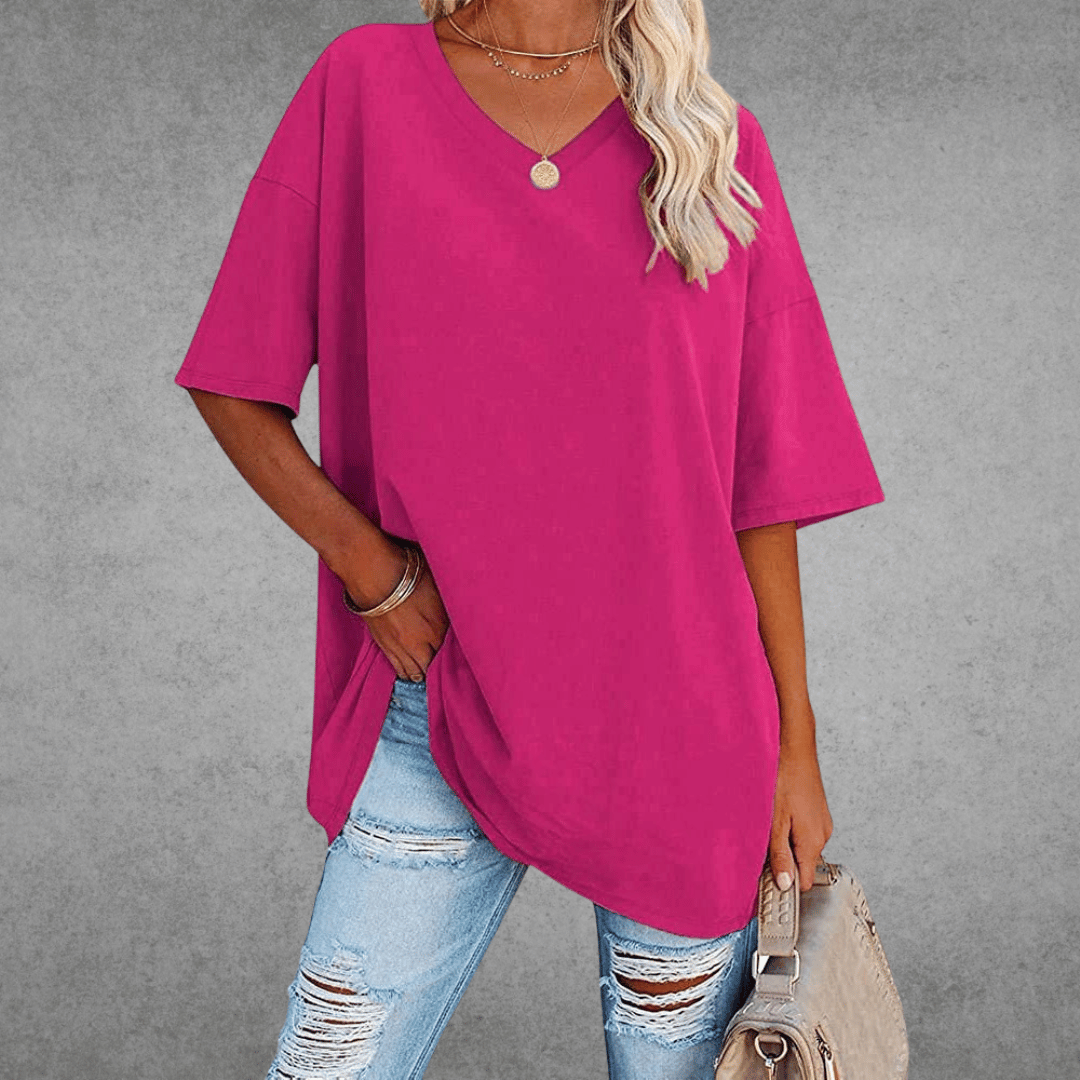 Nikita | Stilig Oversized V-hals T-skjorte