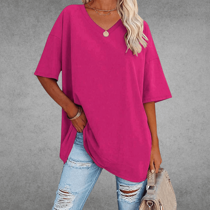 Nikita | Stilig Oversized V-hals T-skjorte