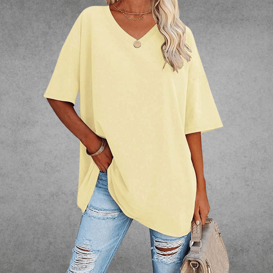 Nikita | Stilig Oversized V-hals T-skjorte