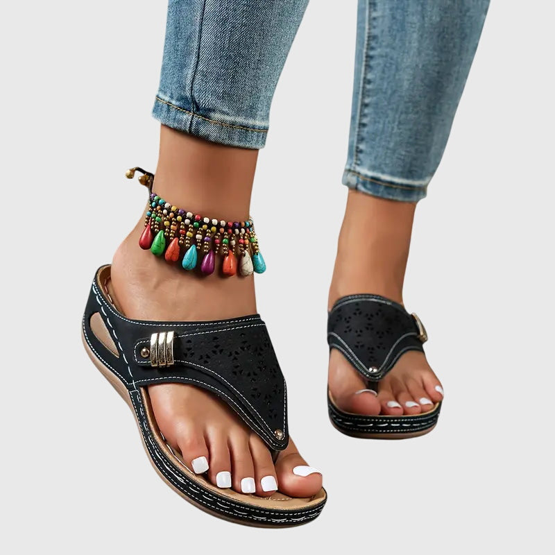 Adele | Kvinne Slip On Flate Sandaler