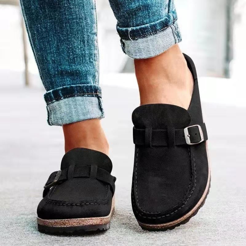 Olga | Kvinne Slip On Loafers med Spenne