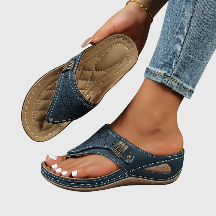 Adele | Kvinne Slip On Flate Sandaler