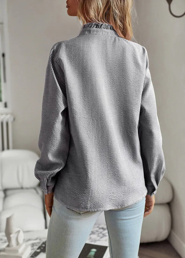 Alice | Rynket Knappe Bluse