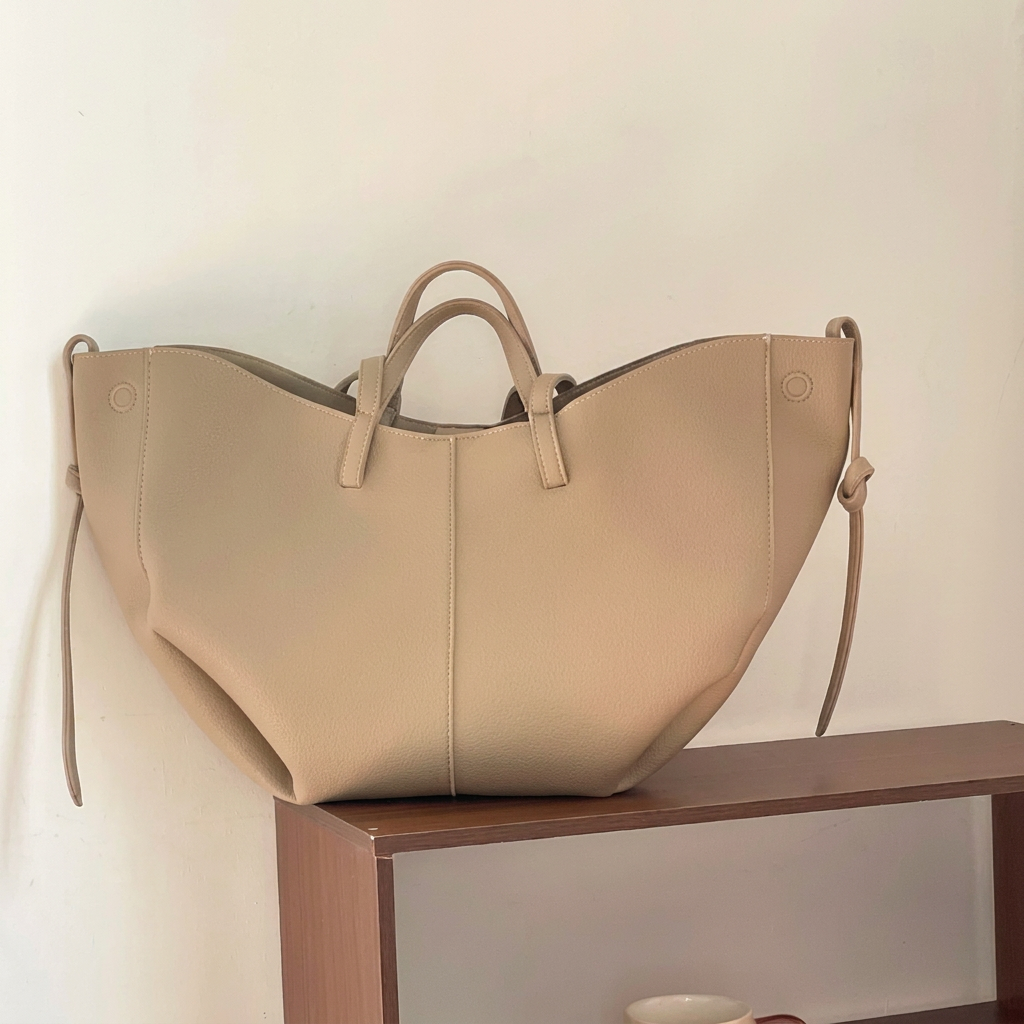 Novalie | Elegant Rymlig Tote Bag med Dubbla Handtag