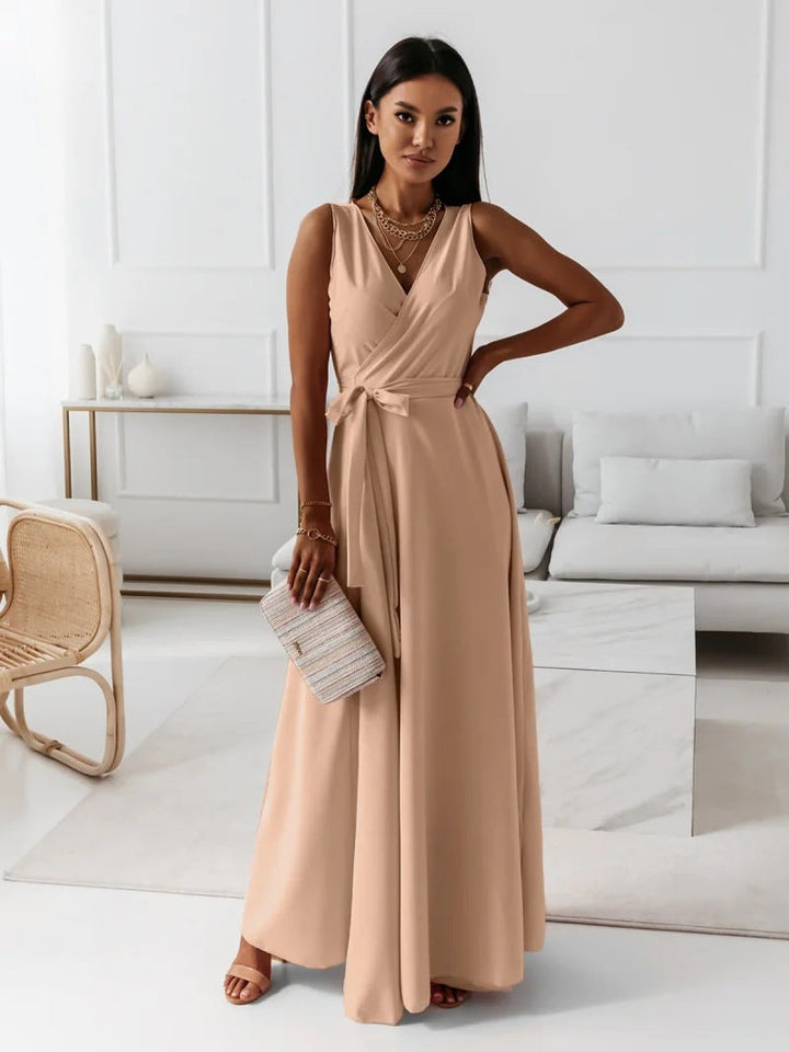 Christina | Kvinnenes Wrap Maxi Kjole for Bryllupsgjester