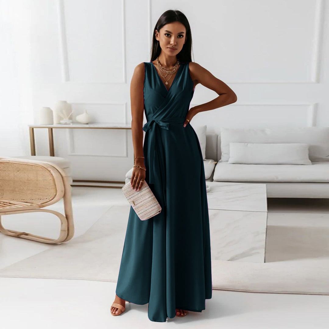 Christina | Kvinnenes Wrap Maxi Kjole for Bryllupsgjester