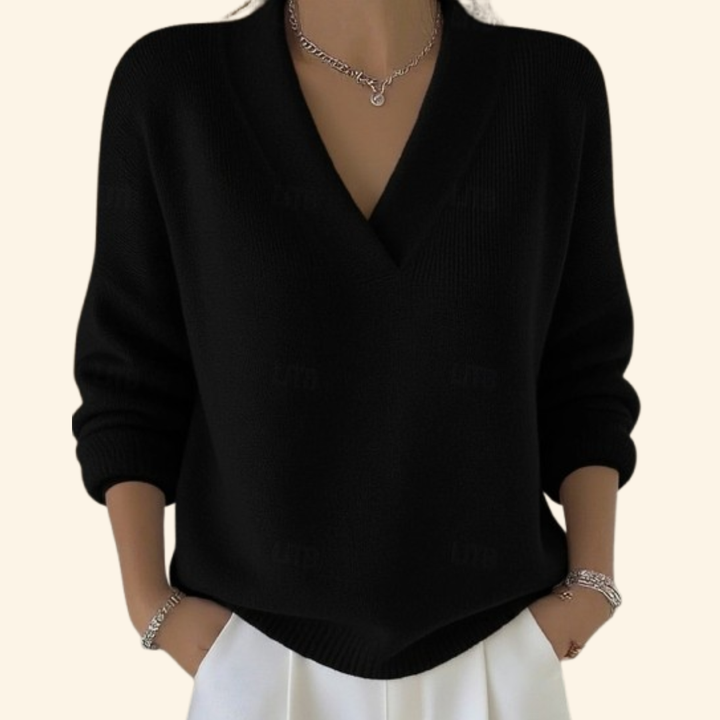 Marie | Dame V-hals Genser Stil Top