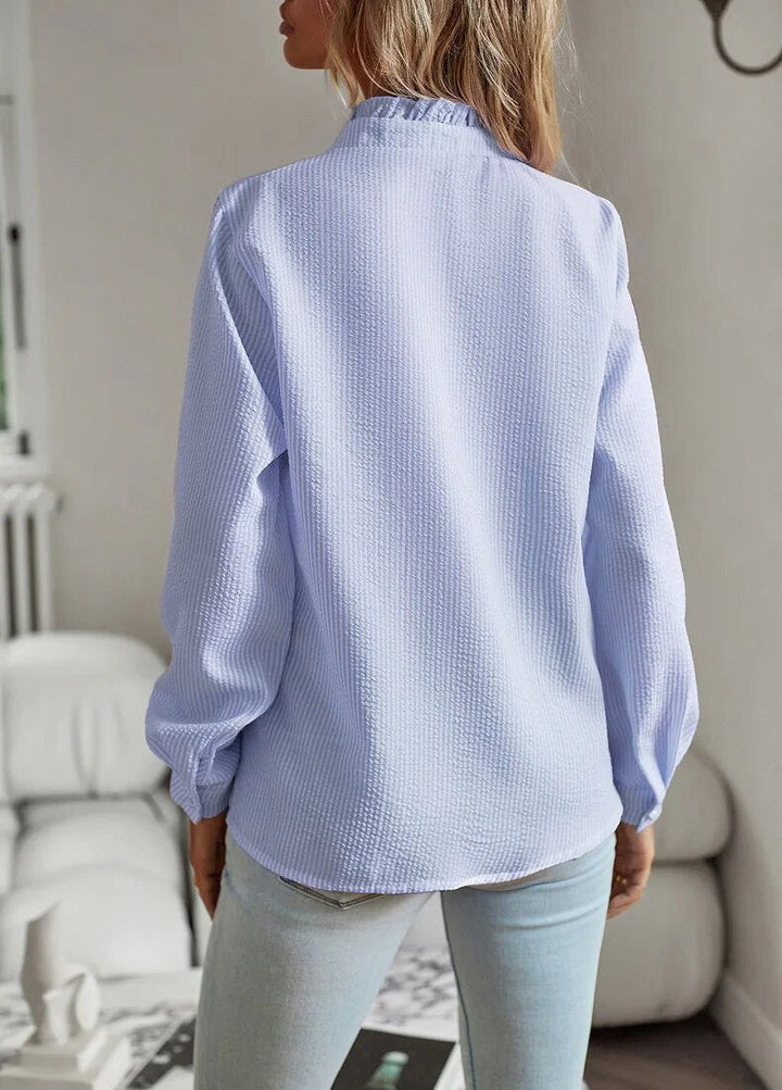 Alice | Rynket Knappe Bluse