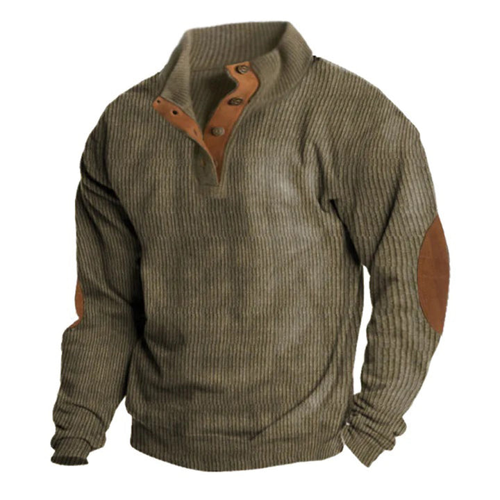 Chris | Vintage Strikkegenser med Knapper