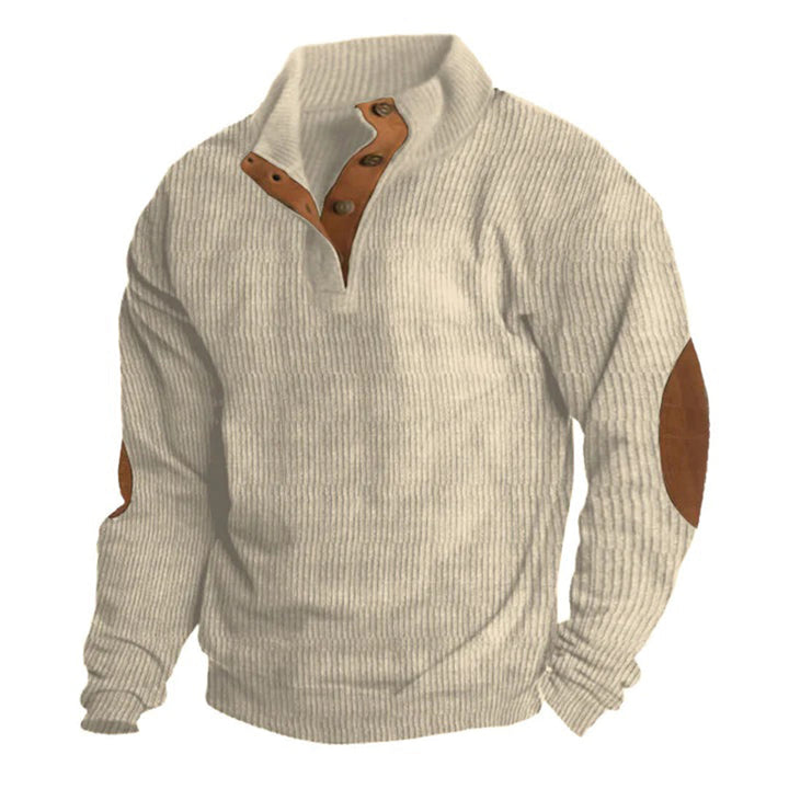 Chris | Vintage Strikkegenser med Knapper