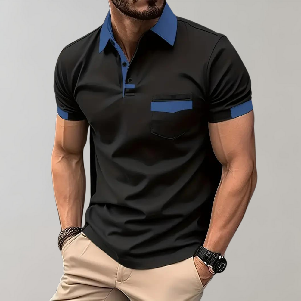 Daniel | Uformell og Elegant Polo med Korte Ermer