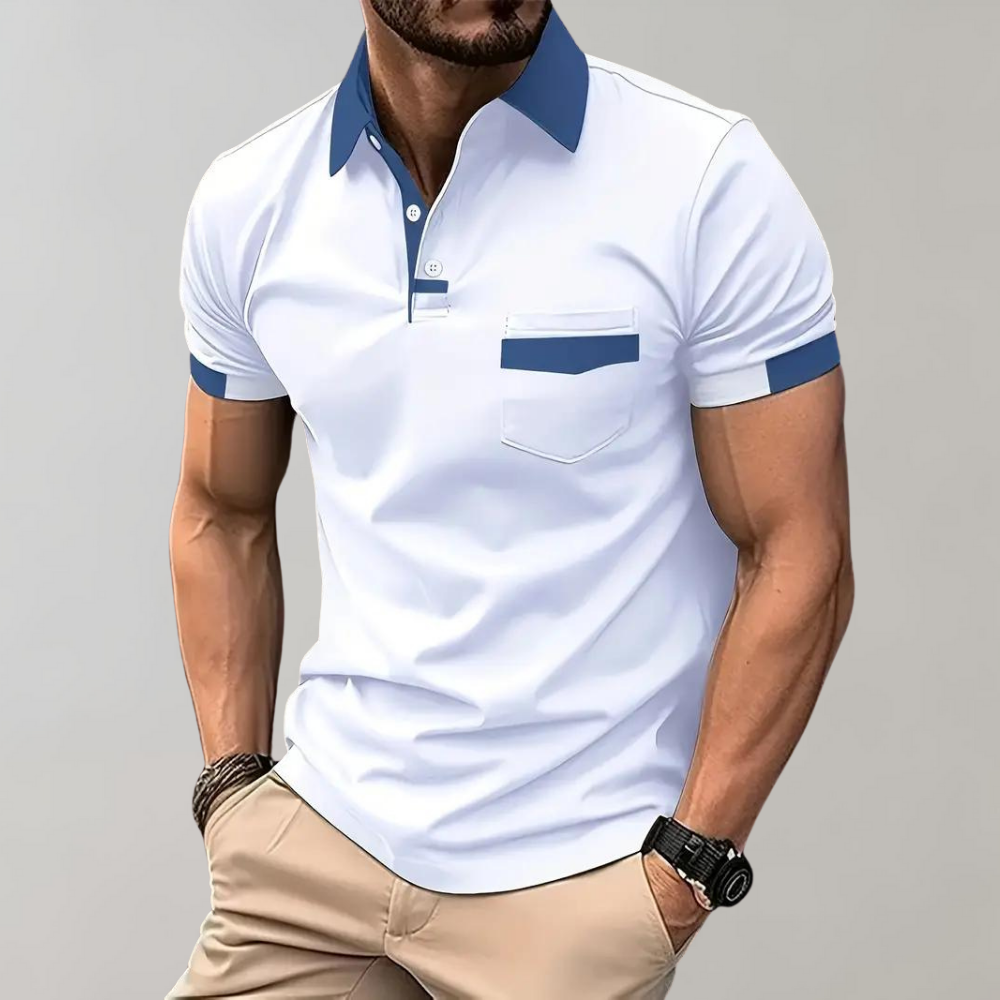 Daniel | Uformell og Elegant Polo med Korte Ermer