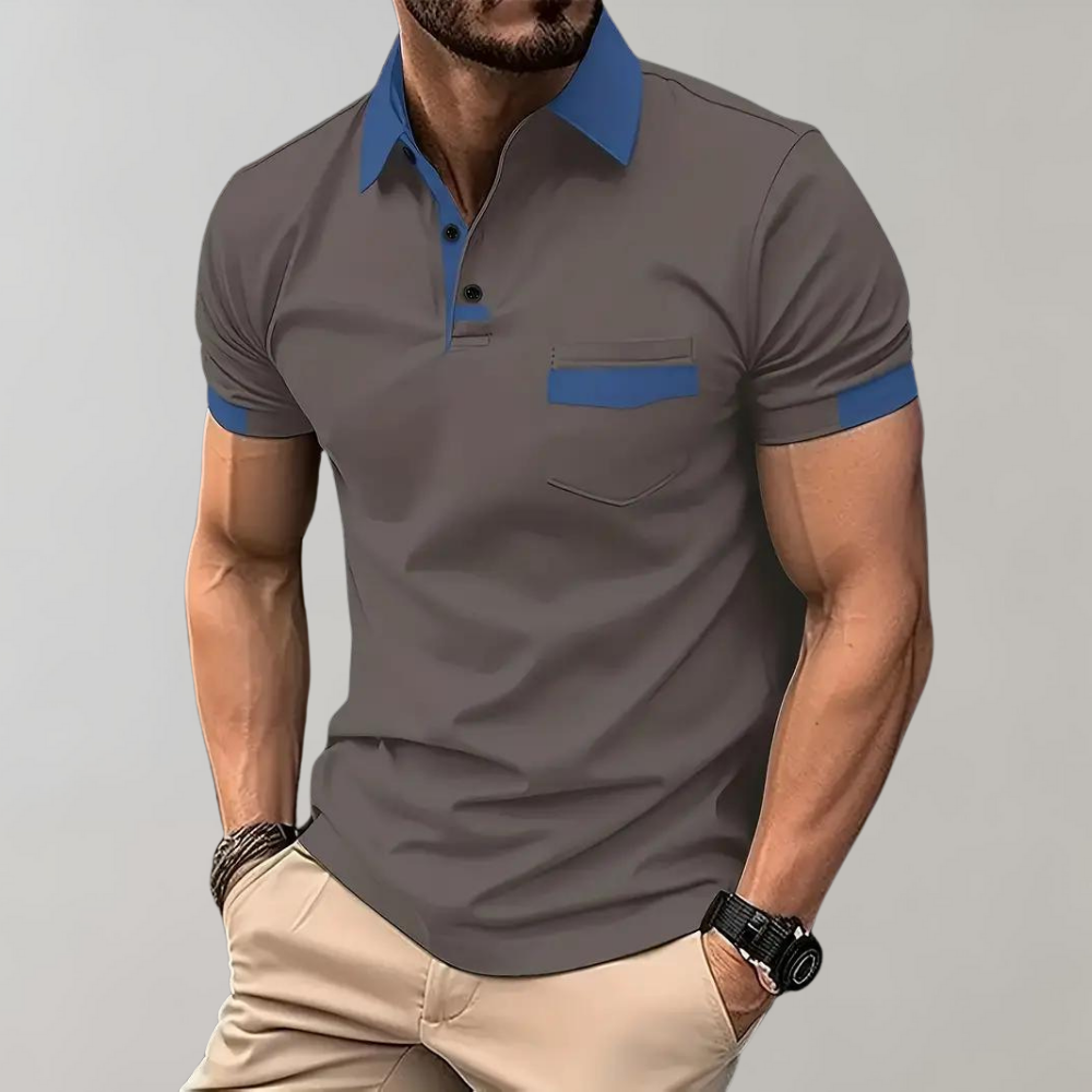 Daniel | Uformell og Elegant Polo med Korte Ermer
