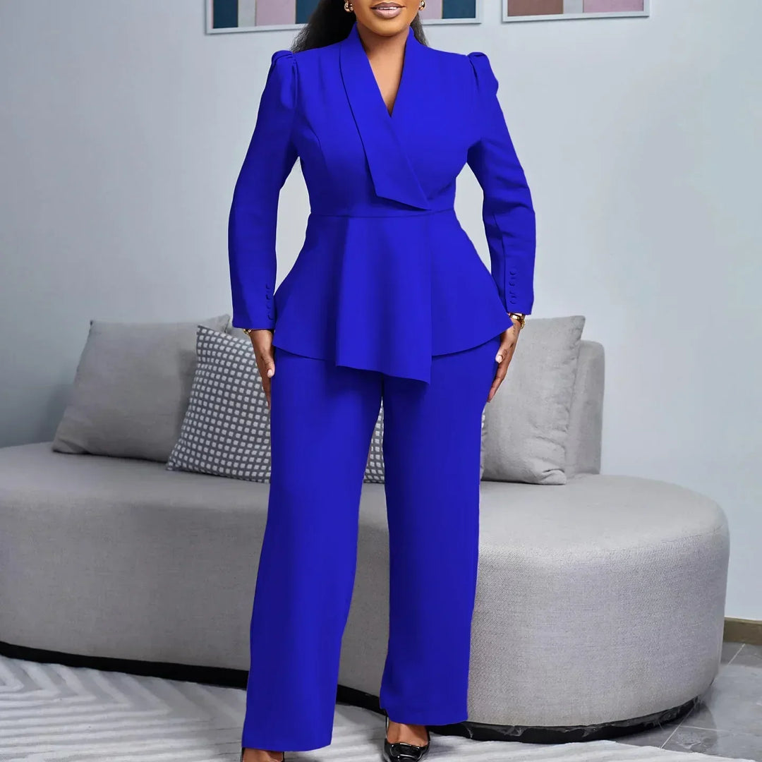Ragna | Elegant formell sett med skreddersydd lang blazer for kvinner