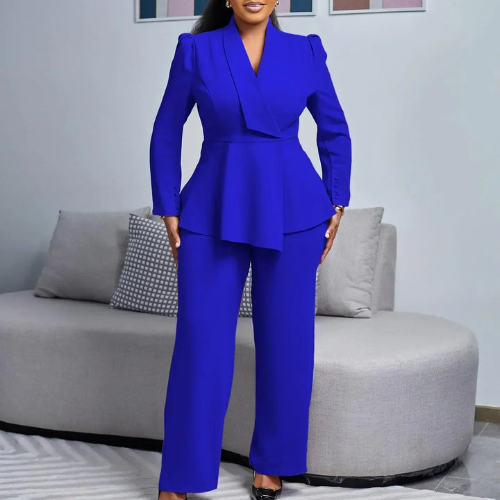 Ragna | Elegant formell sett med skreddersydd lang blazer for kvinner