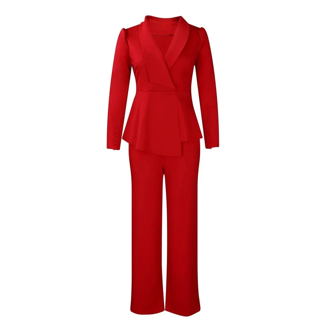 Ragna | Elegant formell sett med skreddersydd lang blazer for kvinner