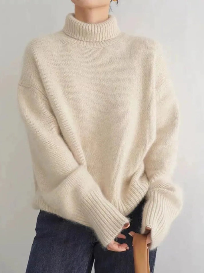 Joline | Cashmere Genser med Høy Hals
