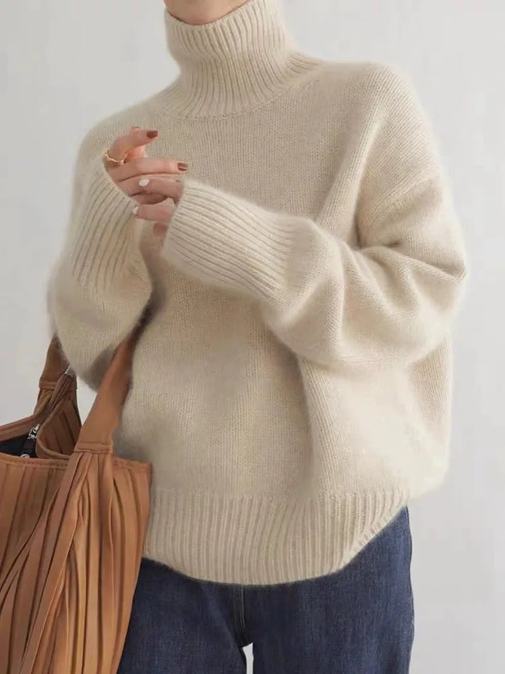 Joline | Cashmere Genser med Høy Hals